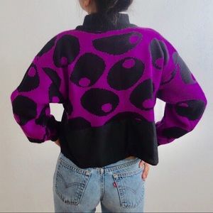 Vintage Esprit Sport Women' Sweater S Purple 80's